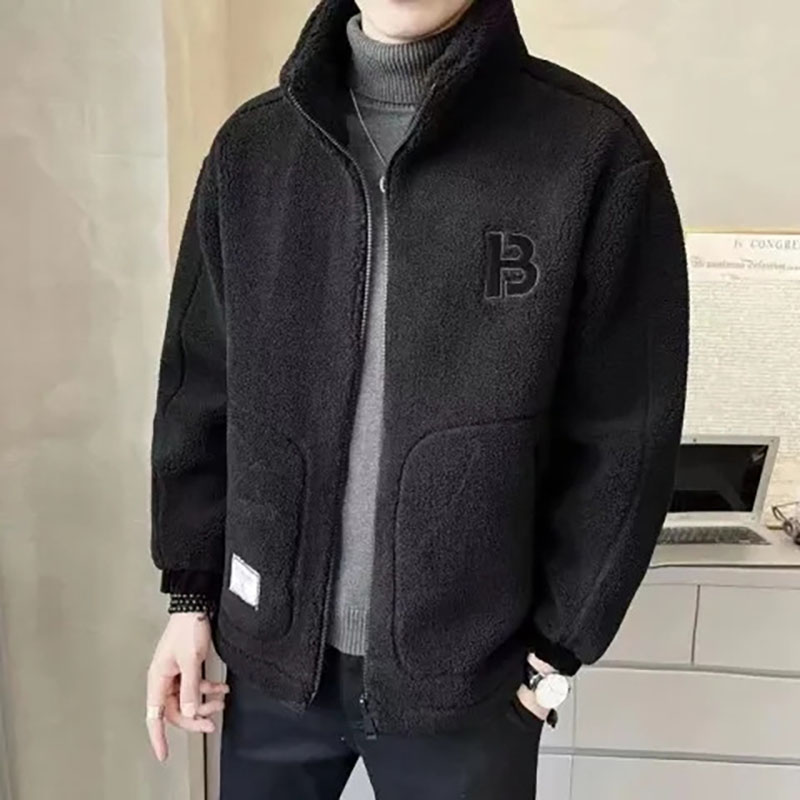 男士羊羔絨棉衣