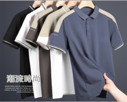 翻領拼色POLO衫